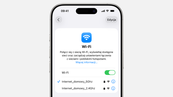 Ustawienia Wi-Fi 2.4 GHz Roborock